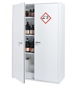 Armoire haute 2 portes pour le stockage : acides et bases