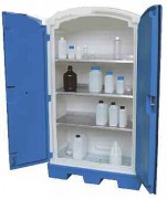 Armoire haute sur pieds avec rétention