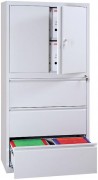 Armoire métallique à portes et à tiroirs