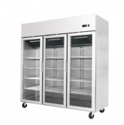 Armoire négative économique à 3 portes vitrées