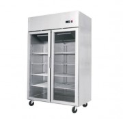 Armoire positive économique à double porte vitrée