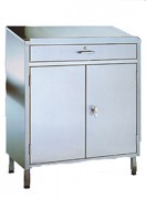 Armoire pupitre inox 2 portes battantes