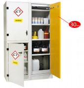 Armoire sécurisée pour inflammables, corrosifs, acides et bases
