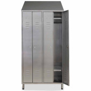 Armoire vestiaire inox - 4 portes - L 950 x P 500 x H 2160 mm
