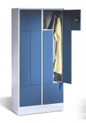 Armoire vestiaire avec portes fixes - Sur socle ou sur banc intégré