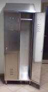 Armoire vestiaire inox 2 portes