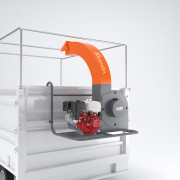 Aspirateur de feuilles sur remorque