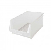 Bac à bec en plastique transparent - Volume : 22,2 L - 500 x 303 x H200 mm