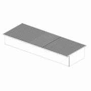 Bac de rétention en acier galvanisé à poser sur rayonnage 3300 mm - Capacité 1500L