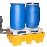 Bac de rétention plastique pour fûts