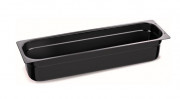 Bac gastro émaillé GN 2/4 noir - 2,3 à 6 L - P.20 mm à 100 mm