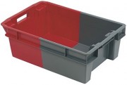 Bac gerbable alimentaire 600 x 400 mm en PEHD