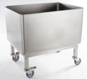 Bac inox mobile
