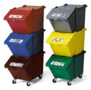 Bac tri sélectif en polypropylène injecté