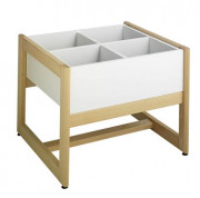 Bac à albums sur piètement