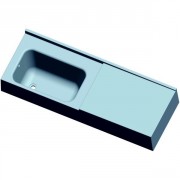 Baignoire bébé avec table à langer en résine - Dim. L1750 x P600 mm