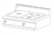 Bain marie gaz