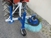 Balayeuse à 3 points rotatif pour microtracteur