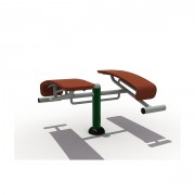 Banc extérieur abdominaux double