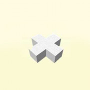Banc béton tetris X gris clair
