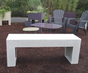 Banc béton léger