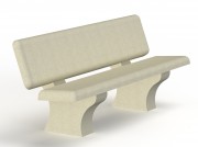 Banc béton public