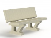 Banc béton urbain