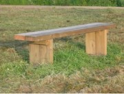 Banc bois rustique