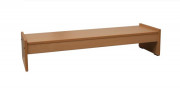 Banc bois pour maternelle - Long, 120 cm - T1 à T3 -  panneau de particules surfacé mélaminé