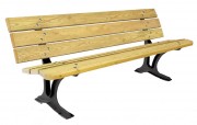 Banc de jardin 6 lames bois 