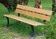 Banc de jardin à pied fonte