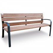 Banc de jardin en bois recyclé - Longueur : 1800 mm