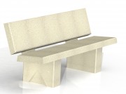 Banc en béton à poser
