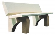 Banc en béton urbain
