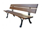 Banc en bois pieds fonte
