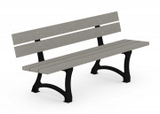 Banc en plastique recyclé urbain