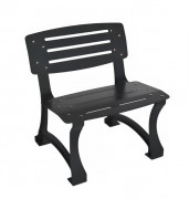 Banc extérieur en acier - Ajouré – 1 place - L.700 x P.605 x H.760 mm - Coloris au choix