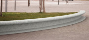 Banc extérieur en béton