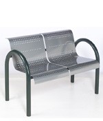 Banc extérieur public métal