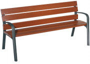 Banc fonte et bois