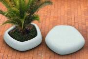 Banc original en béton