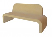 Banc public en béton avec ou sans dossier