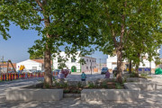 Banc public modulaire en béton 1100 à 2200 mm