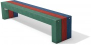 Banc public plastique reconditionné