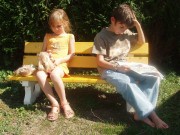 Banc sapin pour enfants