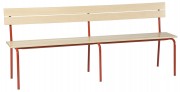 Banc scolaire avec dossier 2 lames