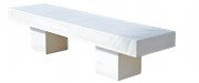 Banc siège en béton