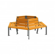 Banc tour d'arbre en bois - ? intérieur 1000 ou 2000 mm