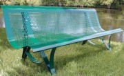Banc tout acier public