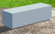 Banc urbain en béton - Assise : 450 mm - L.1000 à 2600 mm